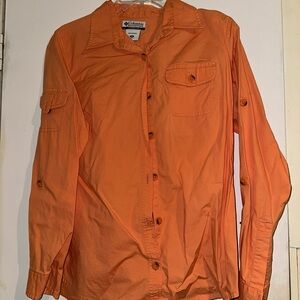 Columbia Men's Bright Orange Casual Shirt